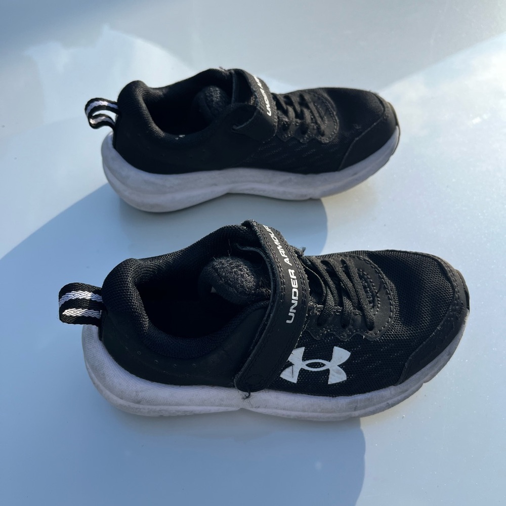Under Armour Kids' Black and White Sneakers